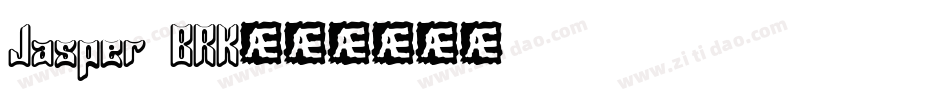 Jasper BRK字体转换